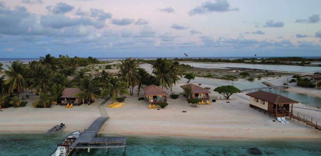Pension Hakamanu Lodge Tikehau - Luftaufnahme - Tahiti