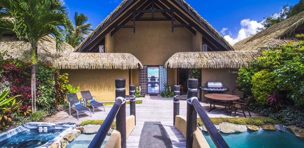 Hotel Rumours Luxury Villas & Spa Rarotonga - Strandvilla Pool - Cook Inseln