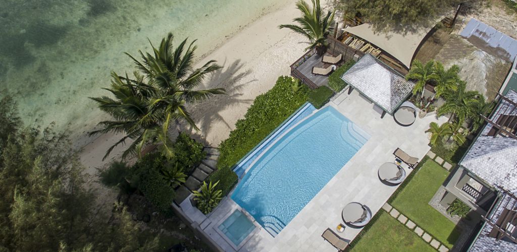 Hotel Te Vakaroa Villas Rarotonga - Luftaufnahme - Cook Inseln
