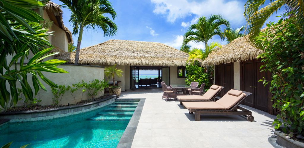 Hotel Te Manava Luxury Villas & Spa Rarotonga - Terrasse - Cook Inseln