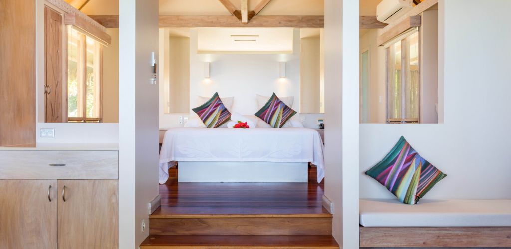 Hotel Little Polynesian Rarotonga - Schlafzimmer Strandbungalow - Cook Inseln