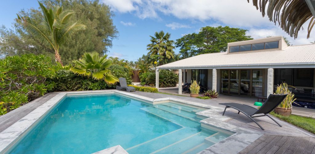 Hotel Muri Beach Villa Rarotonga - Pool Aussenbereich - Cook Inseln
