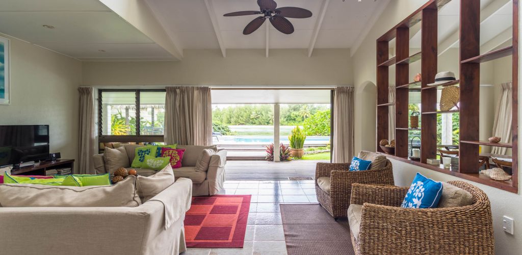 Hotel Muri Beach Villa Rarotonga - Lounge Wohnbereich - Cook Inseln