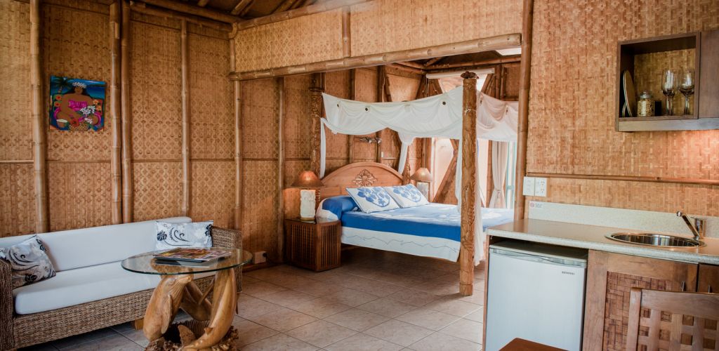 Hotel Magic Reef Bungalows Rarotonga - Bungalow innen - Cook Inseln