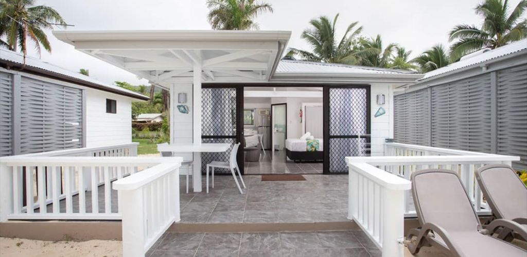Pension Bella Beach Bungalows Rarotonga - Außenanlage - Cook Inseln