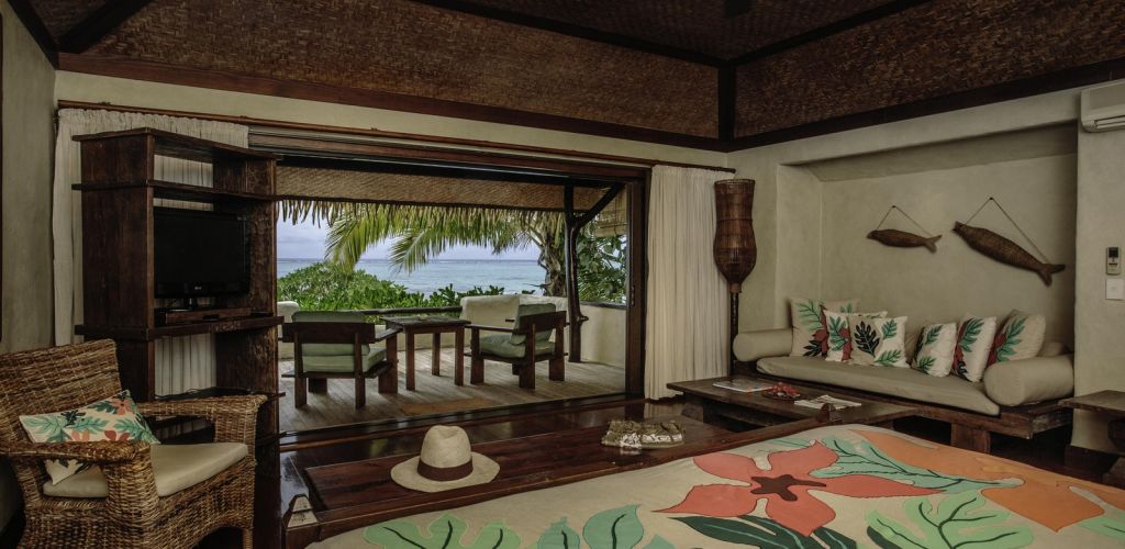 Hotel Pacific Resort Aitutaki - Innenansicht Strandbungalow - Cook Inseln