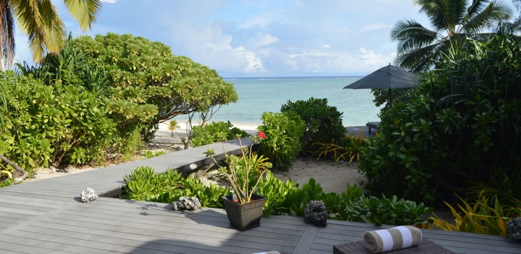 Hotel Aitutaki Escape - Terrasse - Cook Inseln
