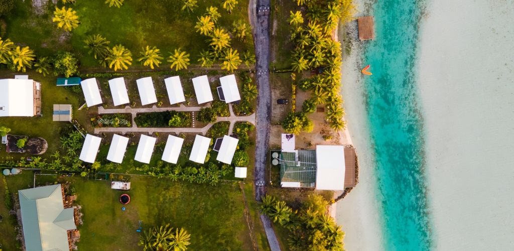 Hotel Aitutaki Village - Luftaufnahme - Cook Inseln