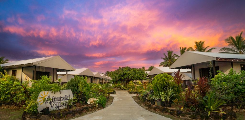 Hotel Aitutaki Village - Sonnenuntergang - Cook Inseln