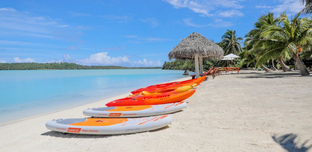 Pension Tai Roto Bay Beach Villas - Strandblick - Cook Inseln