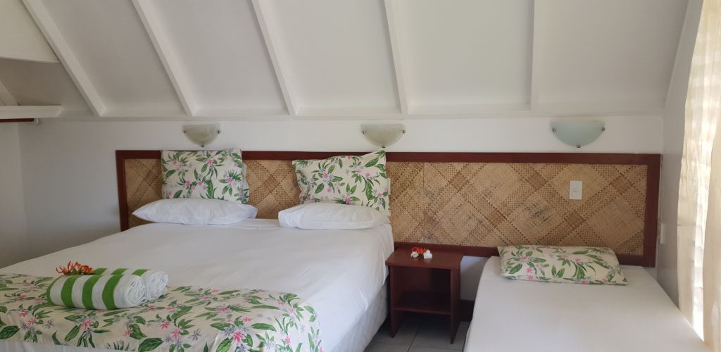 Pension Paradise Cove Lodges Aitutaki - Schlafbereich - Cook Inseln
