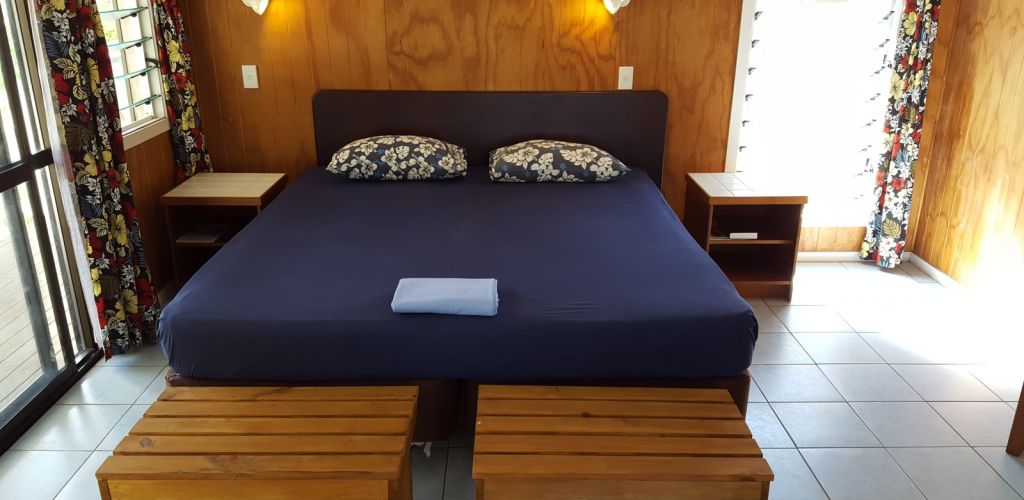 Pension Sunny Beach Lodges Aitutaki - Schlafbereich - Cook Inseln