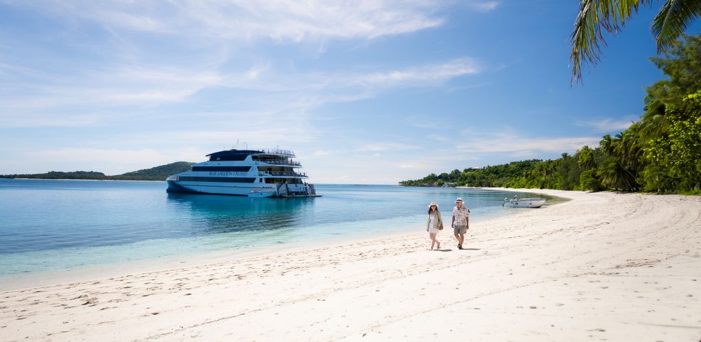 Kreuzfahrt Blue Lagoon Cruises - Strandspaziergang - Fiji