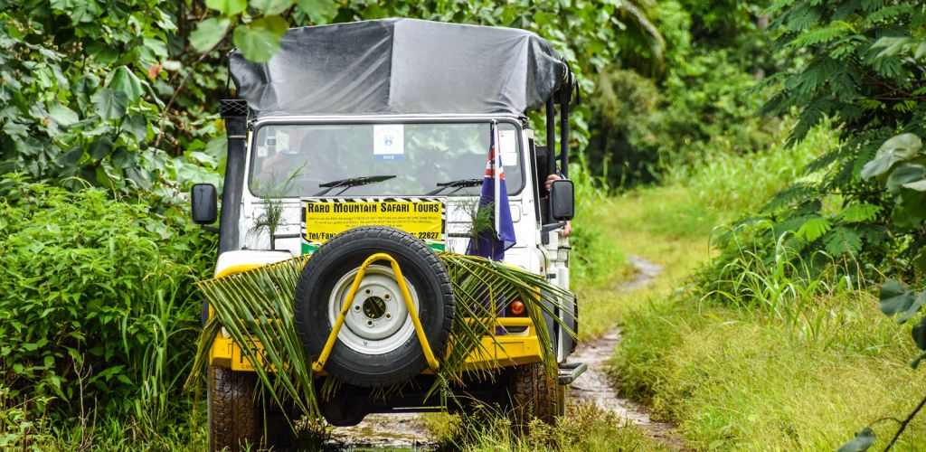 Ausflug Raro Safari Tour Rarotonga - Jeep im Regenwald - Cook Inseln