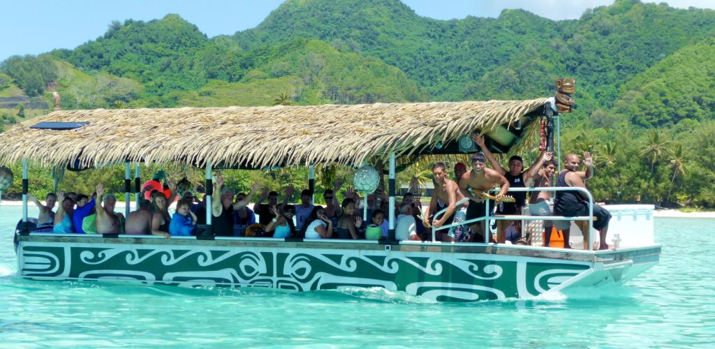 Tagesausflug Koka Lagunenkreuzfahrt Rarotonga - Glasbodenboot - Cook Inseln