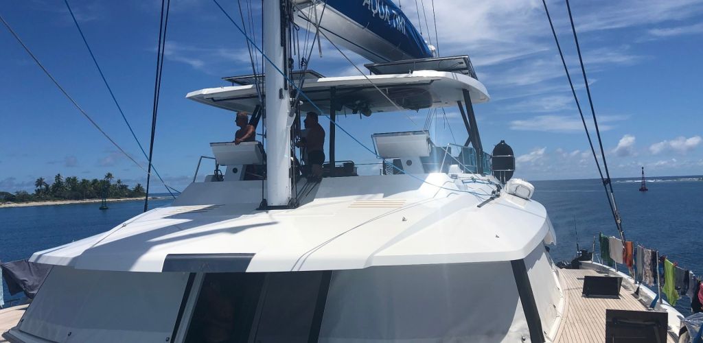 Kreuzfahrt Aquatiki - Vorderdeck Aquatiki III - Tahiti