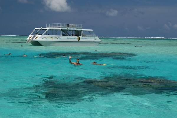 Ausflug Bishops Lagunenkreuzfahrt Aitutaki - Schiff - Cook Inseln