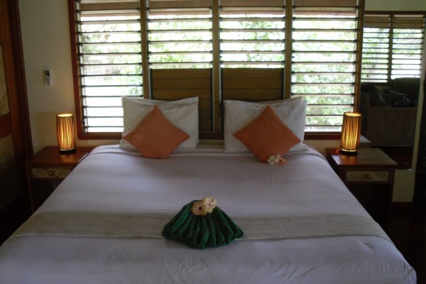 Hotel Viwa Island Resort Yasawas - Bungalow Innenansicht - Fiji