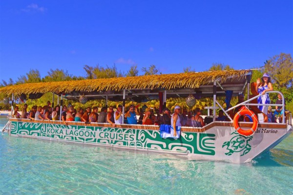 Tagesausflug Koka Lagunenkreuzfahrt Rarotonga - Glasbodenboot - Cook Inseln