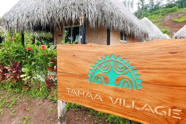Pension Tahaa Village - Garten - Tahiti