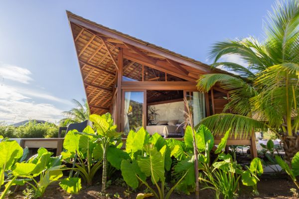 Pension Anavai Lodge Taha'a - Bungalow Aussenansicht - Tahiti