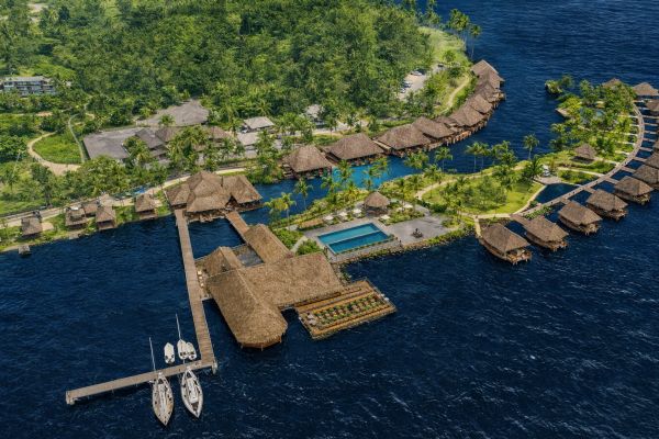 Hotel Bloody Mary's Hotel - Luftaufnahme - Tahiti