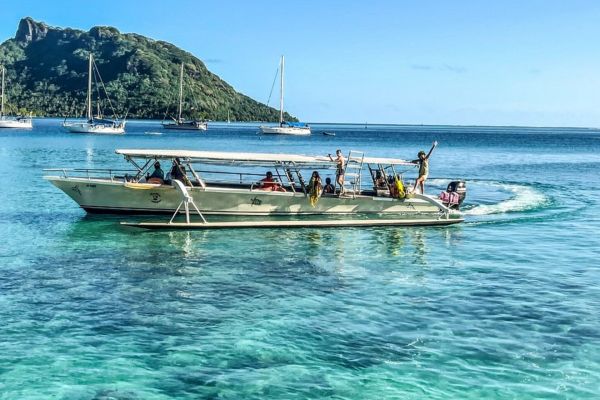 Ausflug Lagunentour mit Motu BBQ & Huahine - Boot - Tahiti