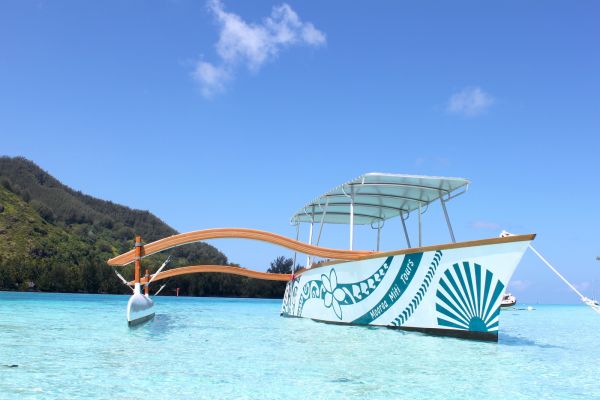 Moorea Ausflug Outrigger Miti Lagunentour - Auslegerkanu - Tahiti