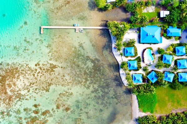 Hotel Opoa Beach Raiatea - Luftaufnahme - Tahiti