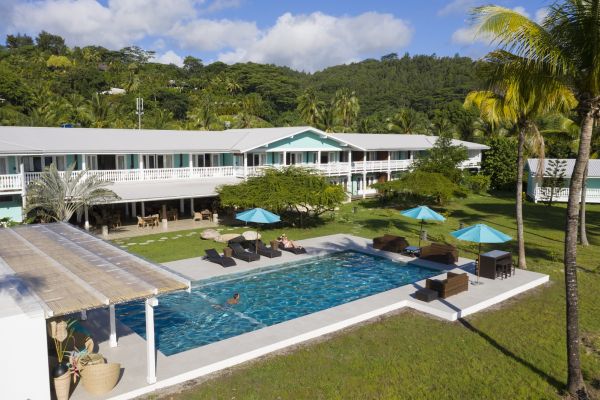 Hotel Raiatea Lodge - Luftaufnahme - Tahiti