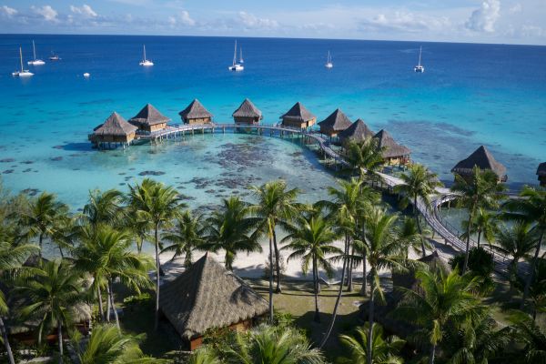 Hotel Kia Ora Resort & Spa Rangiroa - Luftaufnahme - Tahiti