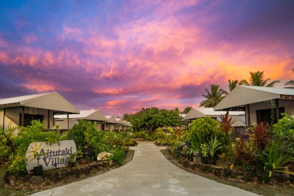 Hotel Aitutaki Village - Sonnenuntergang - Cook Inseln