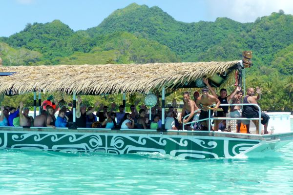 Tagesausflug Koka Lagunenkreuzfahrt Rarotonga - Glasbodenboot - Cook Inseln