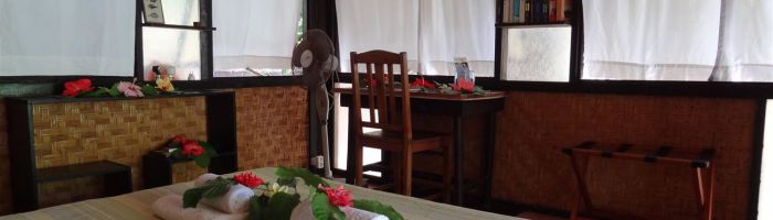 Pension Kuriri Village Maupiti - Bungalow Innenansicht - Tahiti