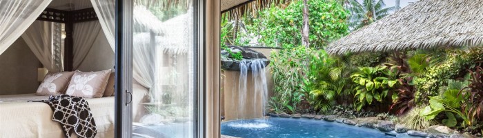 Hotel Rumours Luxury Villas & Spa Rarotonga - Strandvilla Pool - Cook Inseln