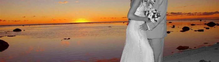 Heiraten Rarotonga - Sonnenuntergang am Strand - Cook Inseln