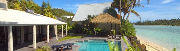 Hotel Muri Beach Villa Rarotonga - Pool Aussenbereich - Cook Inseln