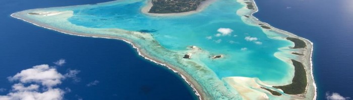 Ausflug Aitutaki Tagesausflug - Aitutaki aus der Luft - Cook Inseln