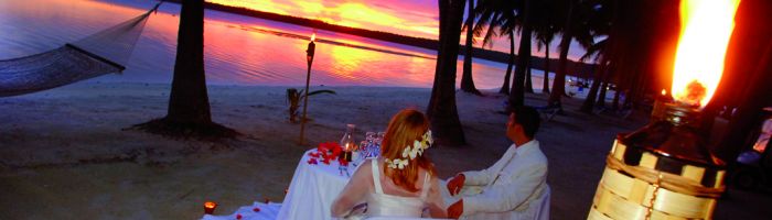 Heiraten Aitutaki - Dinner am Strand - Cook Inseln