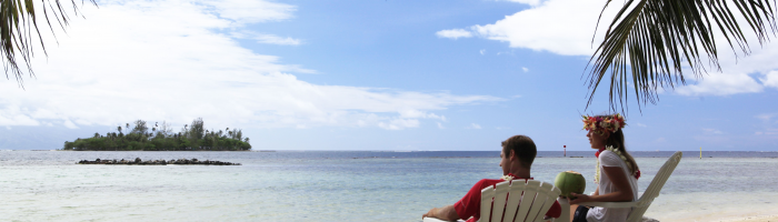 Heiraten in Französisch Polynesien - Paar am Strand - Französisch Polynesien