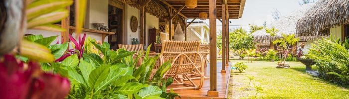 Pension Fare Tiaia Te Motu Moorea - Anlage - Tahiti
