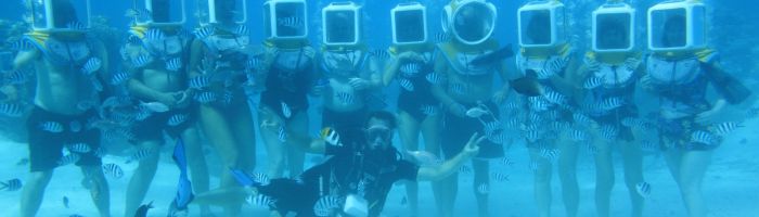 Ausflug Aquasafari Bora Bora - Helmet Dive - Tahiti