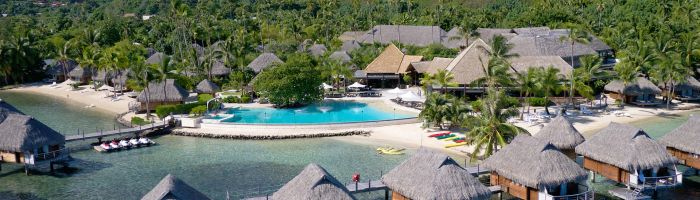 Hotel Manava Beach Resort & Spa Moorea - Luftaufnahme - Tahiti