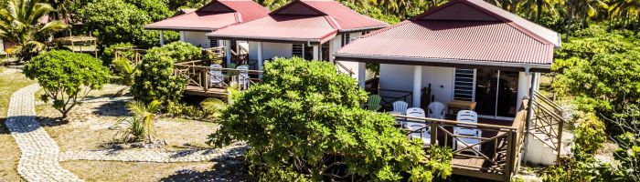 Pension Va'a i te Moana Rangiroa - Luftaufnahme - Tahiti