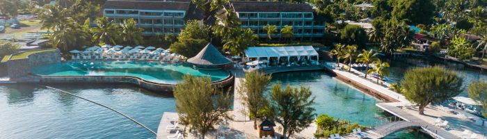 Hotel Te Moana Tahiti Resort - Luftaufnahme - Tahiti