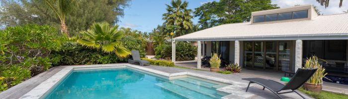 Hotel Muri Beach Villa Rarotonga - Pool Aussenbereich - Cook Inseln