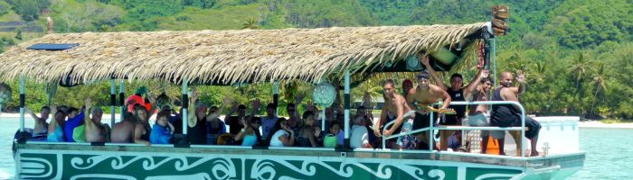 Tagesausflug Koka Lagunenkreuzfahrt Rarotonga - Glasbodenboot - Cook Inseln