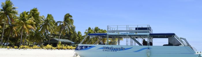 Ausflug Bishops Lagunenkreuzfahrt Aitutaki - Schiff - Cook Inseln