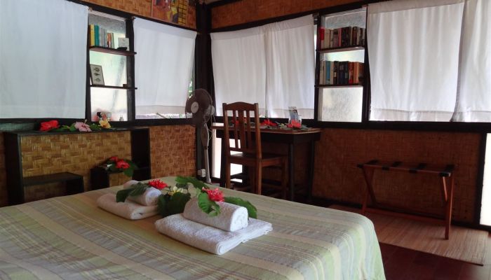 Pension Kuriri Village Maupiti - Bungalow Innenansicht - Tahiti