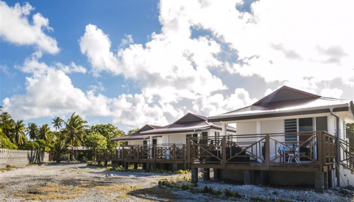 Pension Va'a i te Moana Rangiroa - Bungalows Aussenansicht - Tahiti